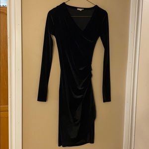 Black velvet Wilfred dress